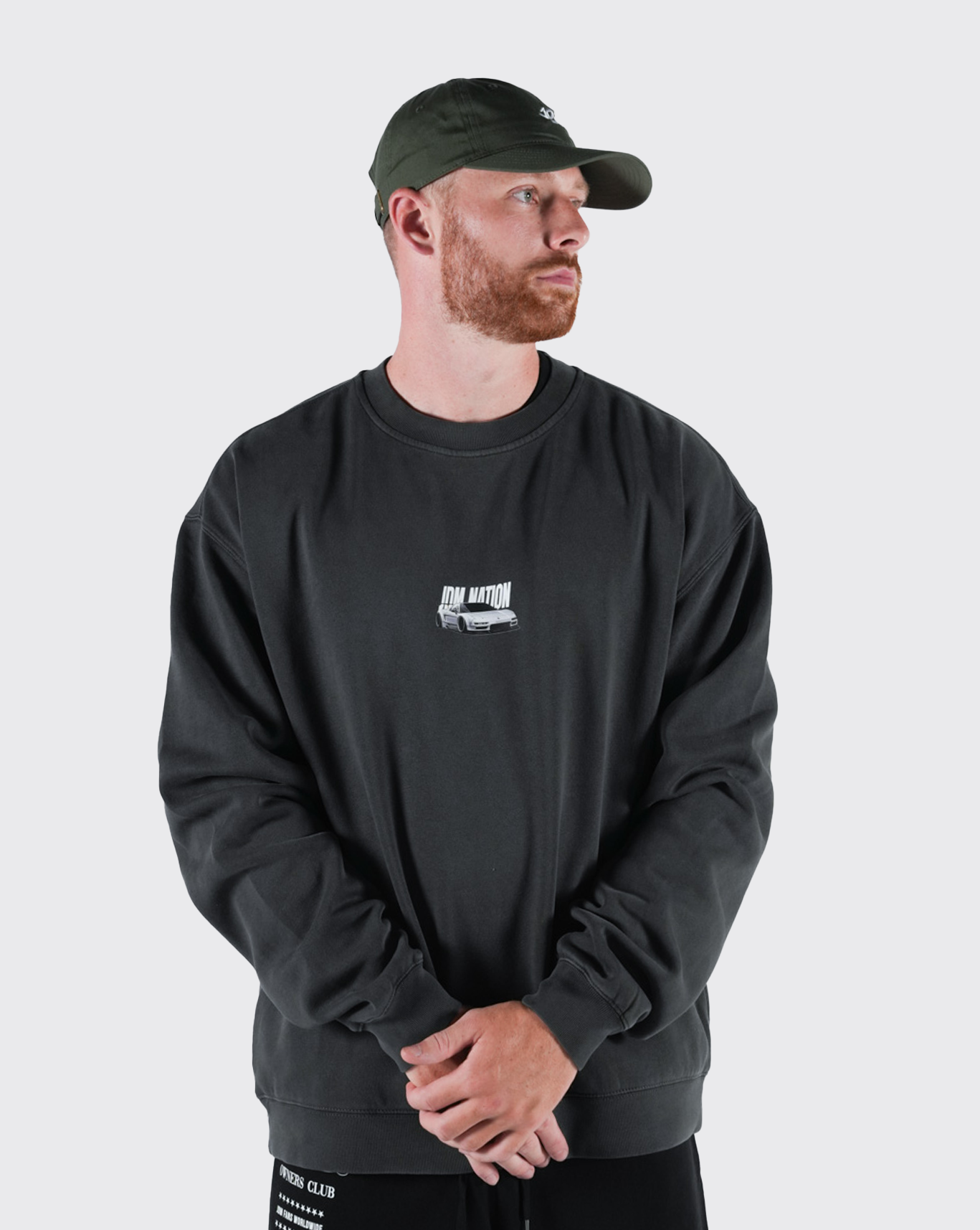 NSX oversized faded Crewneck