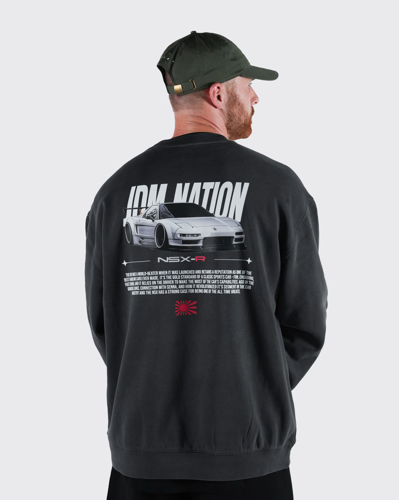 NSX oversized faded Crewneck