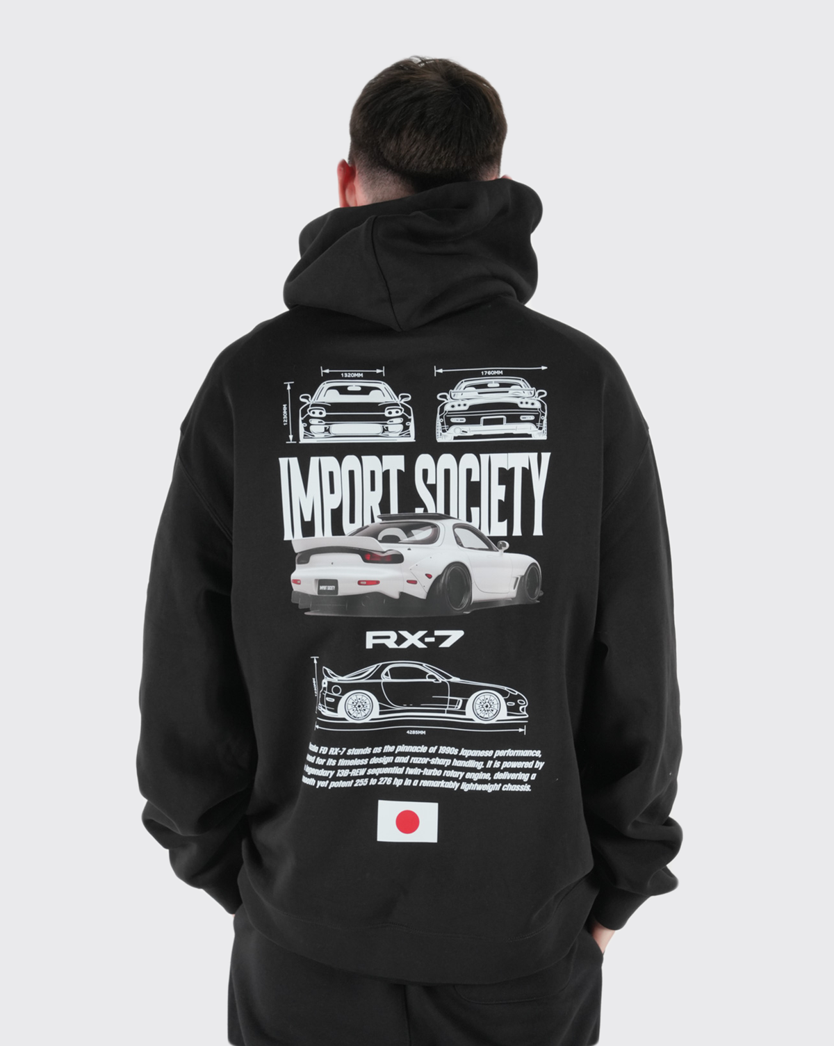 FD RX-7 outline Hoody