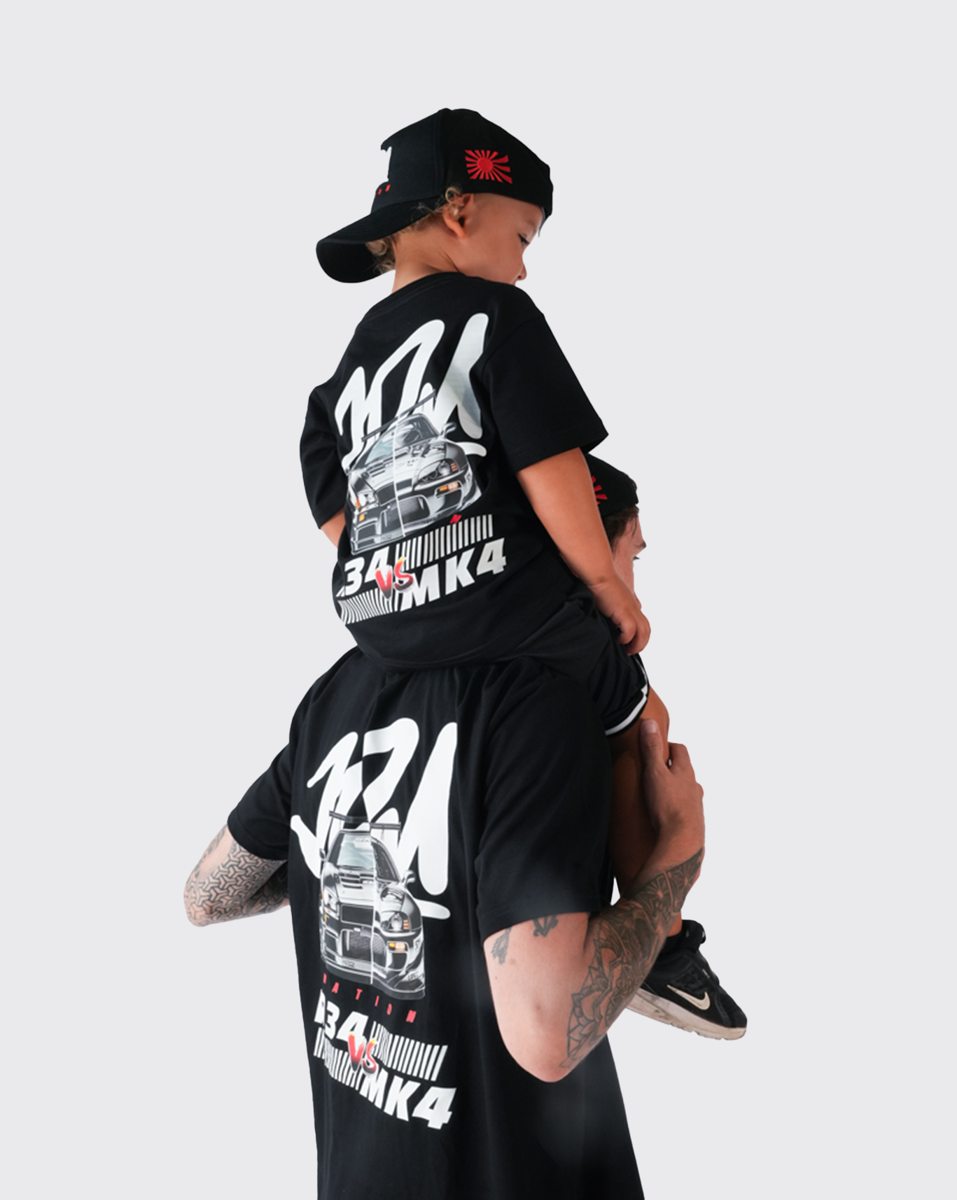 R34 VS Mk4 Dad and Kids Bundle set