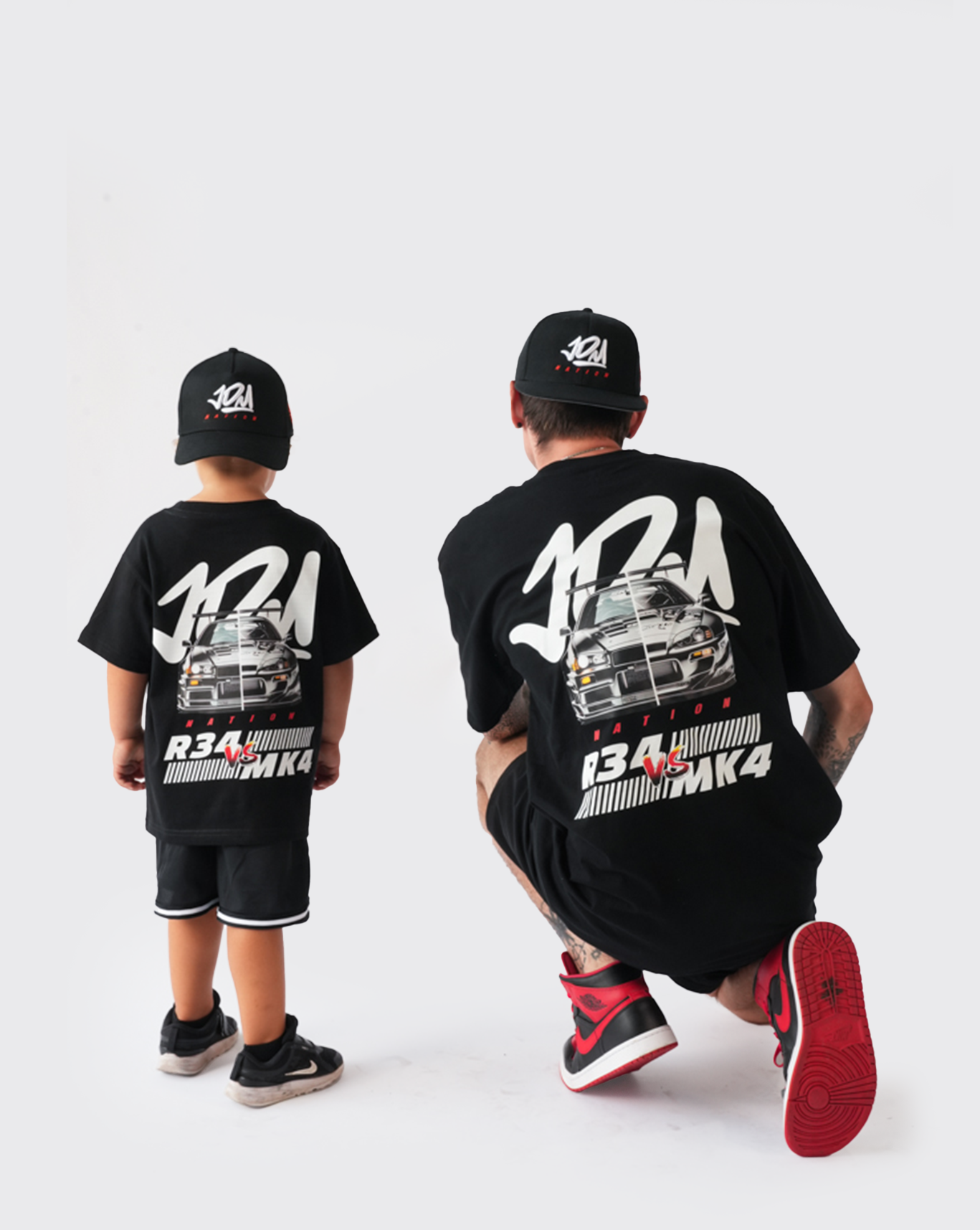 R34 VS Mk4 Dad and Kids Bundle set
