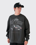 R32 Vintage oversized faded Crewneck